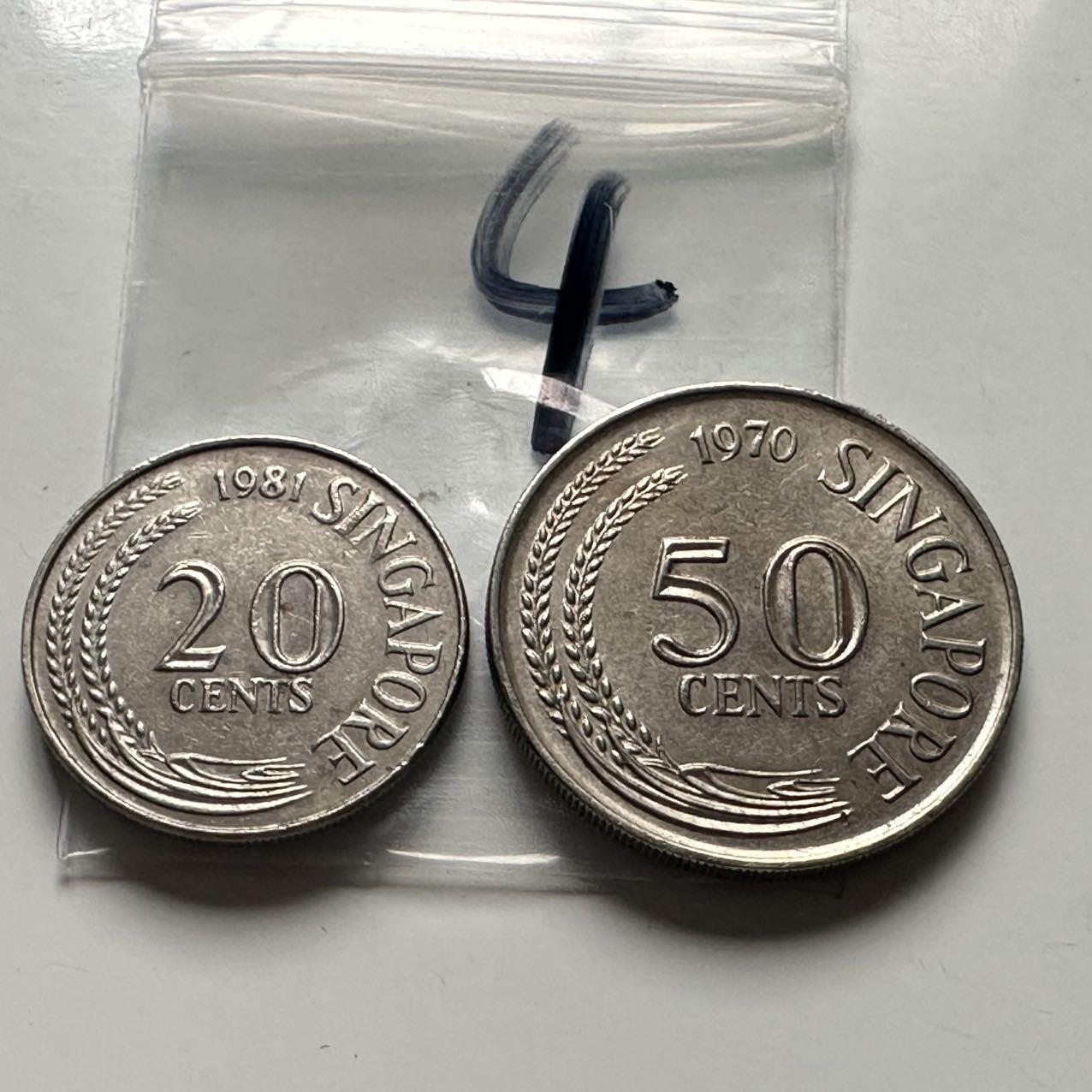 🌹外币初藏🌹🐯2025年第116场  每周二四六晚8️⃣点 接代拍 新加坡20-50分一对 4