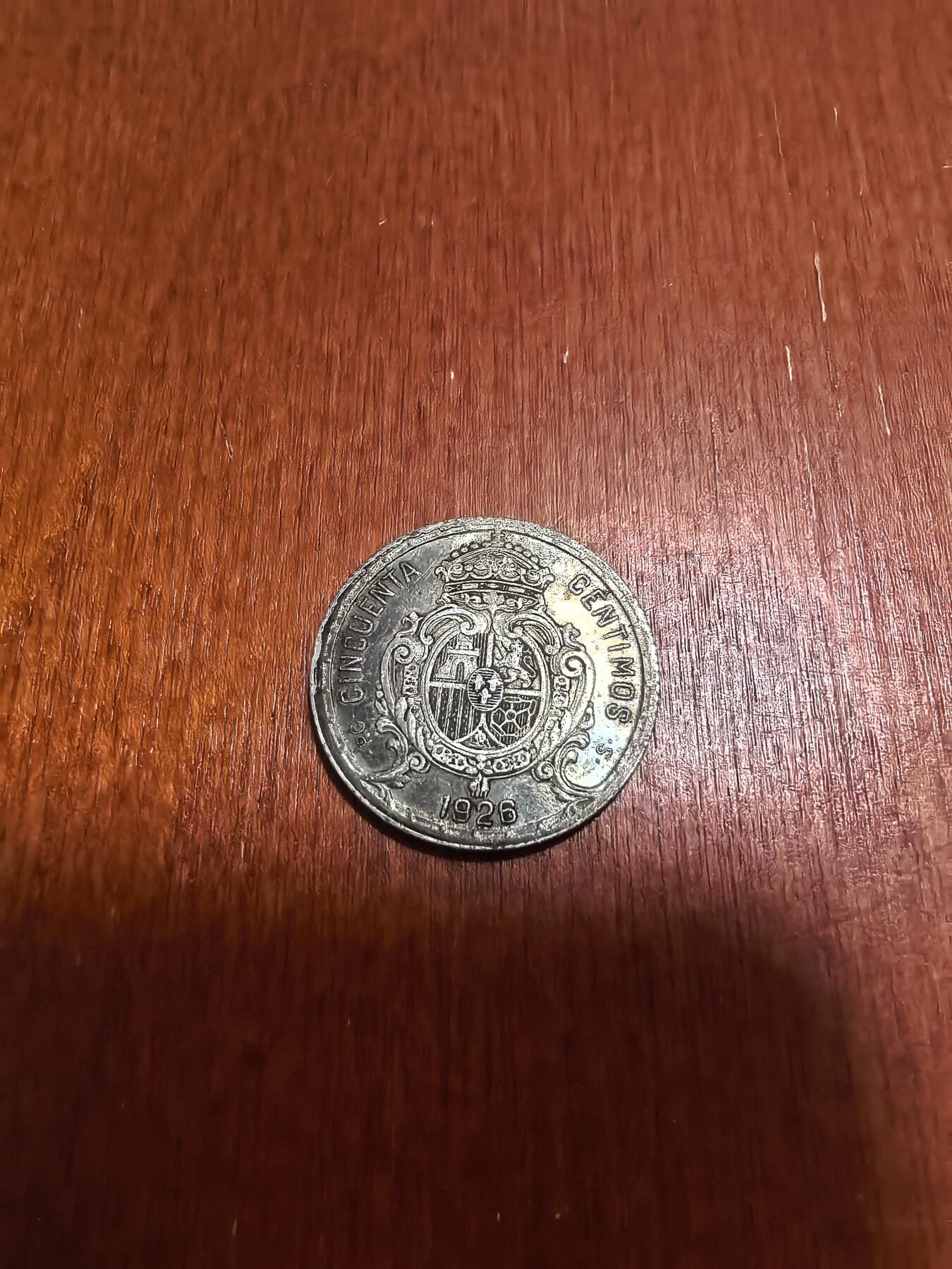 长老汇蛇年精选第六十二场拍卖 1926西班牙阿方索十三世50分银币，2.5克835银