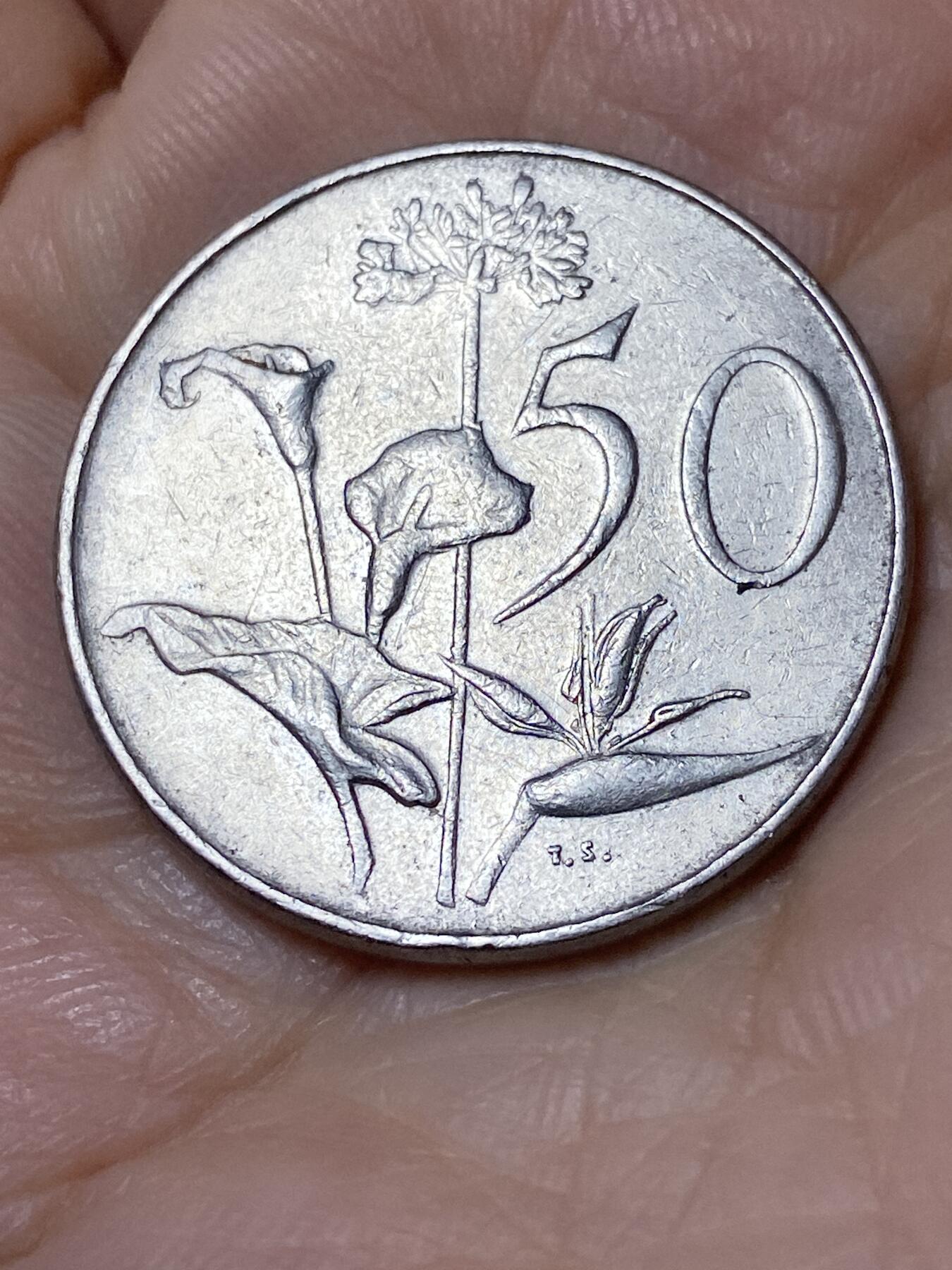 2025年第一百一十二场(总第一百三十八场）外国好品散币(免佣金) 南非🇿🇦1976年50分