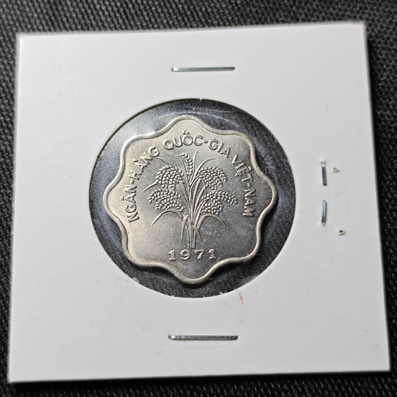 KK钱币收藏小铺  （套币 批量/好品散币 银币）专场  2月预留时间 周末发货  1971南越5盾水稻 好品