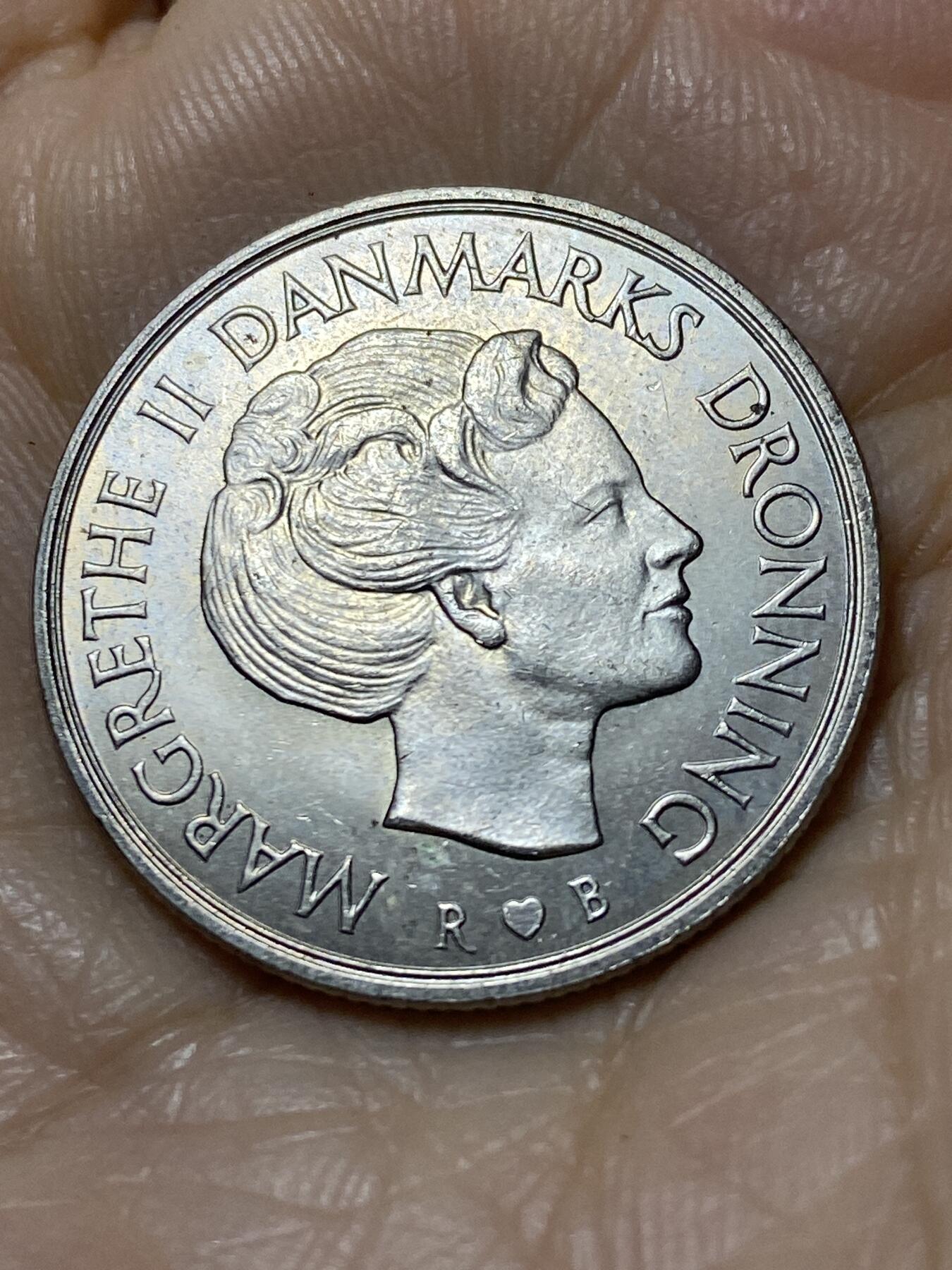2025年第一百一十二场(总第一百三十八场）外国好品散币(免佣金) 丹麦🇩🇰1984年1克朗(玛格丽特二世，S; B版)