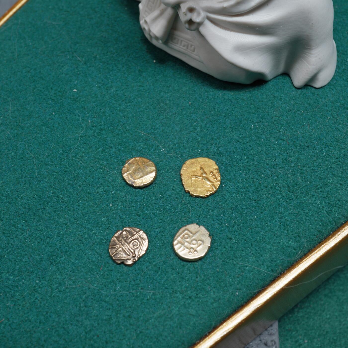琋语集藏2025年10月欧洲古典打制币拍卖 印度克钦邦法兰金币4枚