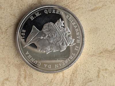 道一币馆币章第一百五十二场 - 特里斯坦—达库尼亚群岛2018年伊丽莎白二世登记65周年1克朗精制银币-镀金王冠