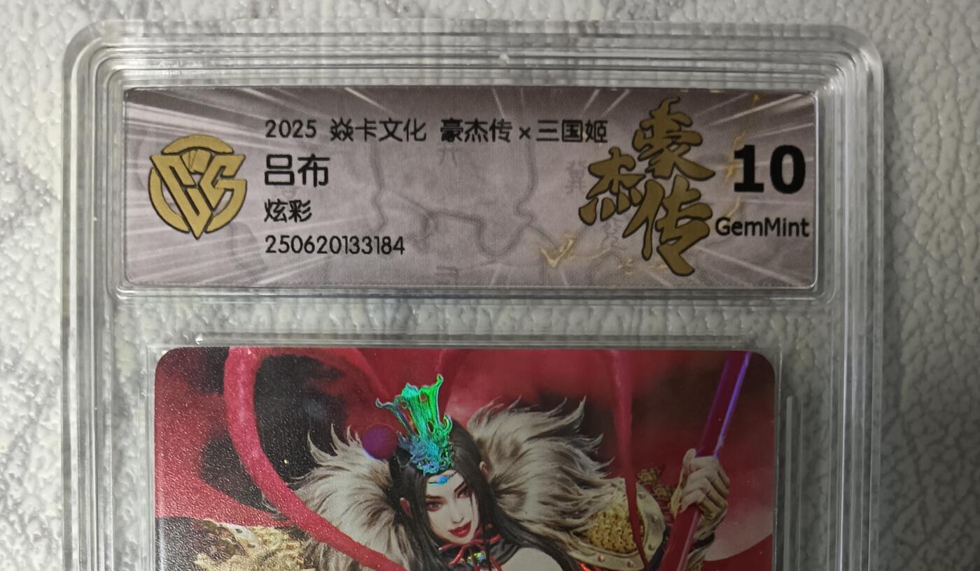花开卡拍第43期（10月19号周日截拍，品控勿拍!!!拍品不寄存，运费5元，自制卡难免瑕疵，可能存在轻微撞角爆边等出厂瑕疵，品控介意勿拍！） 燎原 豪杰传 黑暗王朝 吕布 炫彩 10g 1张