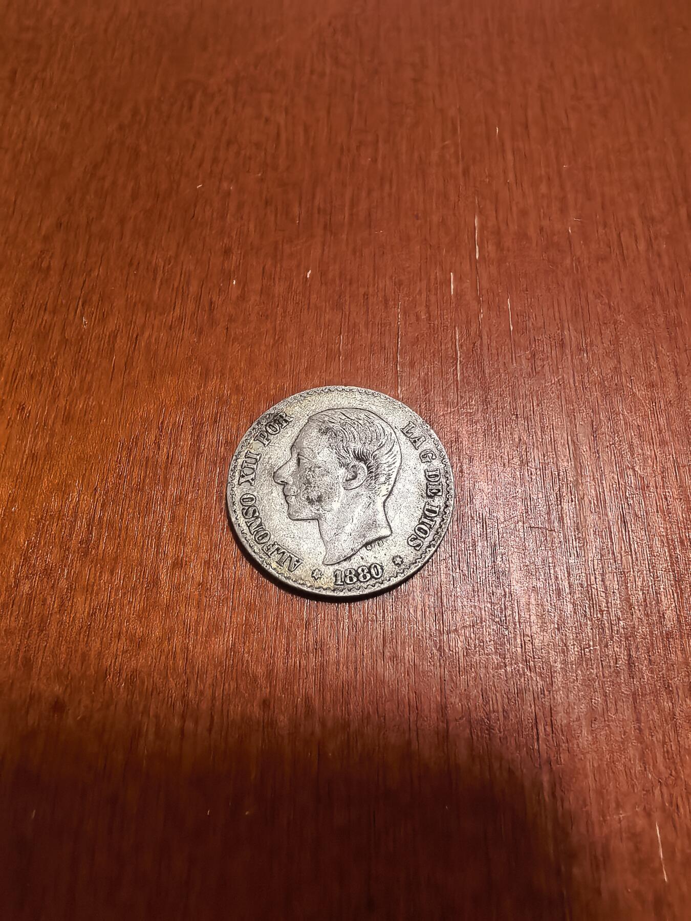 长老汇蛇年精选第六十二场拍卖 1880西班牙阿方索十二世50分银币，2.5克835银