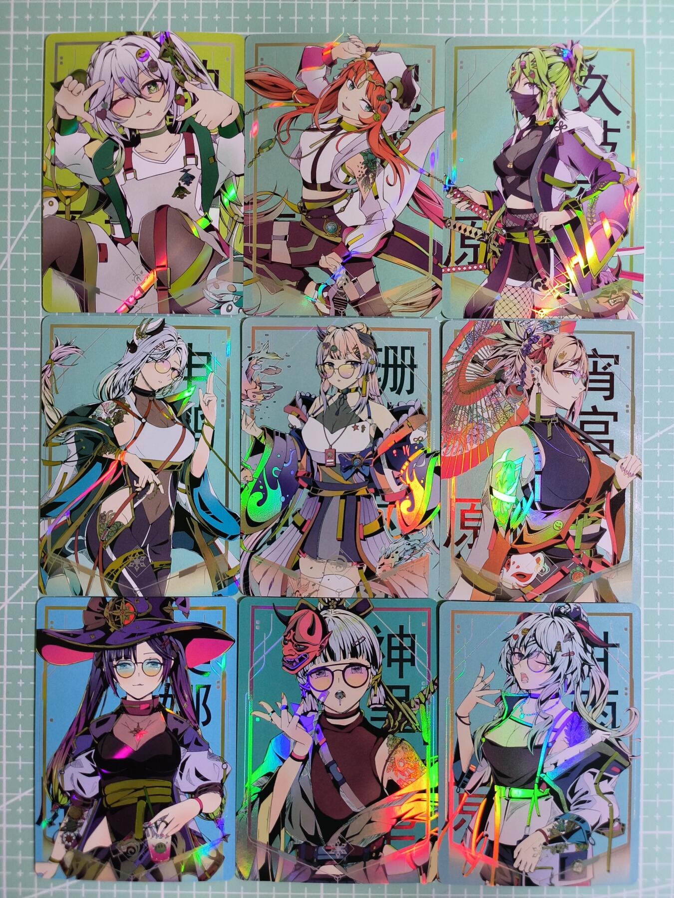C先生卡牌 第14期 《神州百花谱》《Art系列》《人间传》持续收拍品中... 【彩闪】游戏原神《时尚都市风②》9张