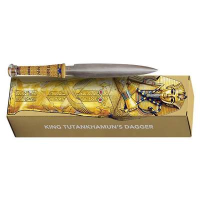 【期货】萨摩亚2025年图坦卡蒙匕首陨铁匕首2盎司异形彩银币