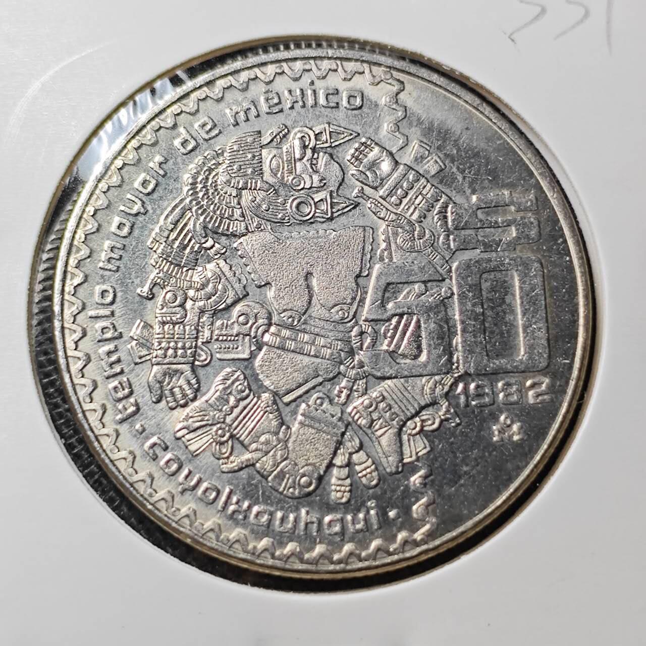 KK钱币收藏小铺  （套币 批量/好品散币 银币）专场  2月预留时间 周末发货  1982墨西哥50比索 大币 好品