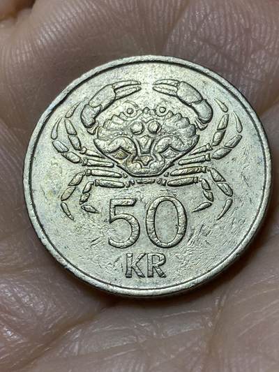 2025年第一百一十二场(总第一百三十八场）外国好品散币(免佣金) - 冰岛🇮🇸1987年50克朗(共和国时期第二套)