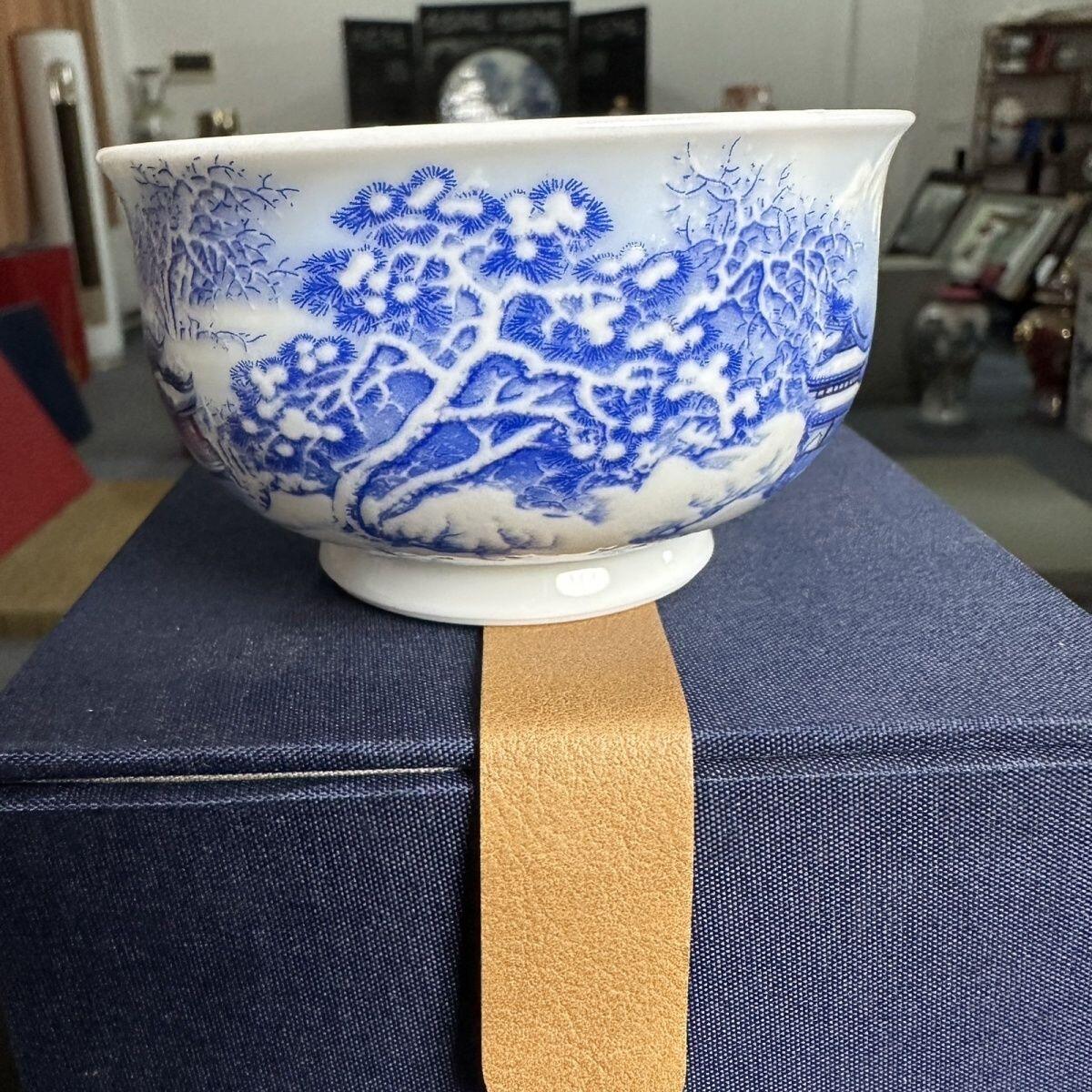 听雨轩  景德镇工艺美术大师作品专场 景德镇陶瓷 王锡良手工《江山雪霁》炉式杯/收藏证书/礼盒