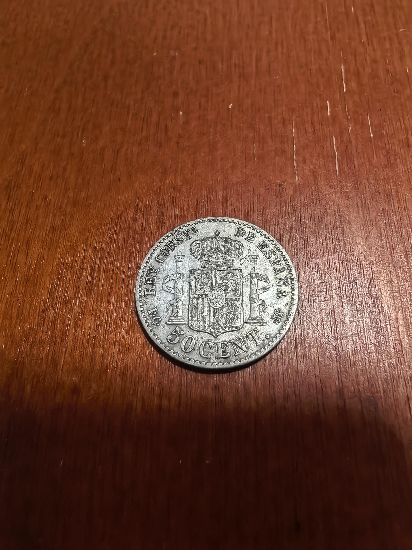 长老汇蛇年精选第六十二场拍卖 1892西班牙阿方索十三世50分银币，娃娃头，2.5克835银