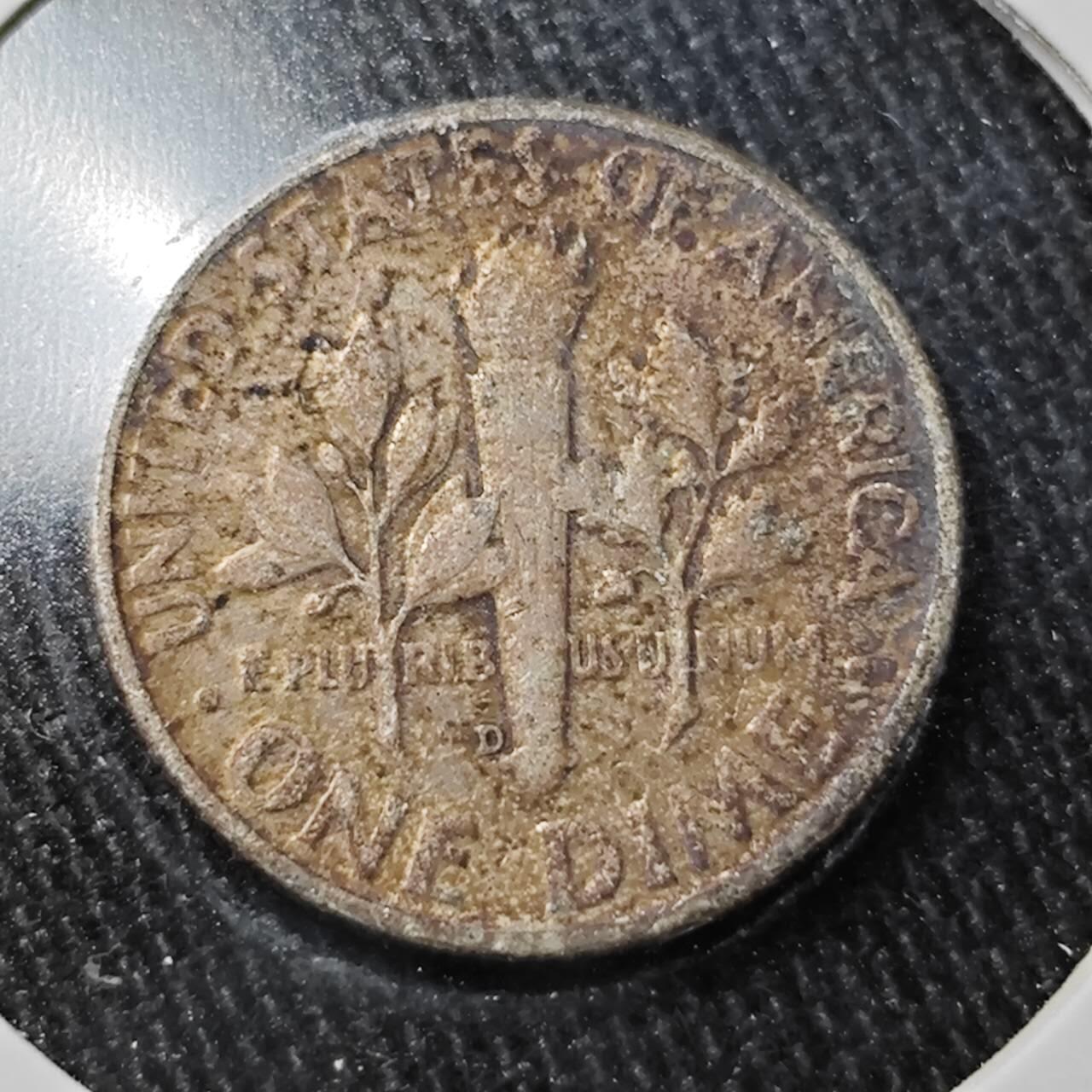 KK钱币收藏小铺  （套币 批量/好品散币 银币）专场  2月预留时间 周末发货 1958美国10分银币  