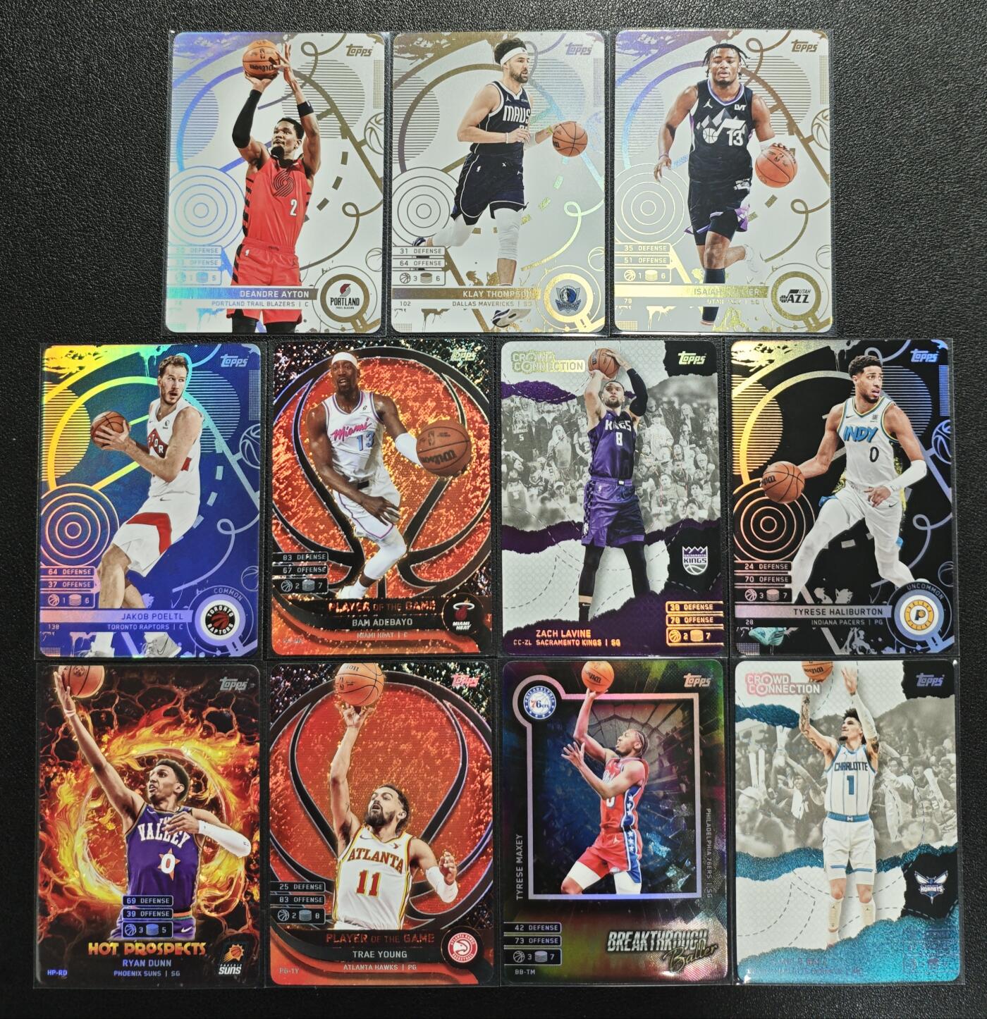 天玑星卡拍第130期《10.20周一截拍》持续收拍收评中 满赠卡需备注 TOPPS 球星卡 篮球 十一张