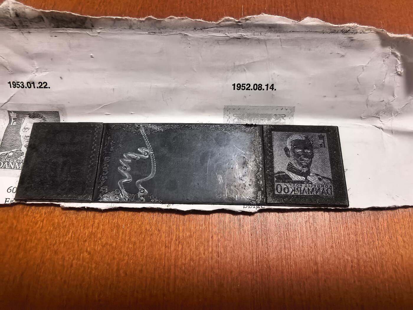 长老汇蛇年精选第六十二场拍卖 195x丹麦邮票金属印模5个，很有意义