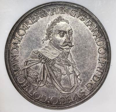 御风而行｜帝国遗韵 凡希社世界钱币微拍第三百十二期 - 荐！1632瑞占奥格斯堡古斯塔夫二世塔勒大银NGC-MS63，三十年战争瑞典占领期间铸造，传世灰彩，温润而富于质感，细节惊人，视觉一流，可遇不可求的压箱底品质，一段波澜壮阔的历史见证！2023年SBP同品种N62拍出3360美金。（附视频）