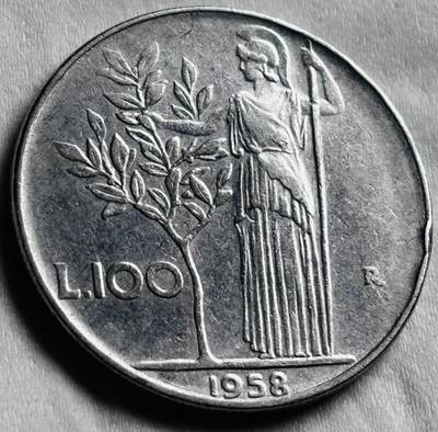 神仙姐姐-中外币专场22 1958 年意大利 100 里拉