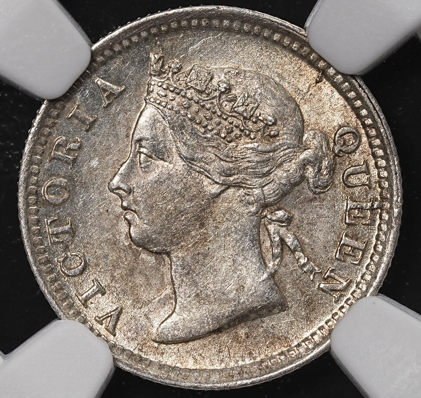 修遠堂世界钱币第八十九期 NGC MS62 1897年香港五仙银币 较少见年份