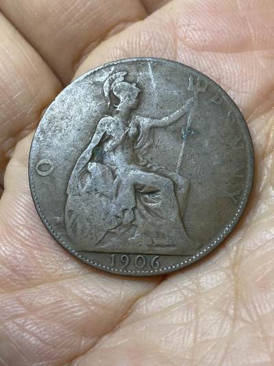 2025年第一百一十二场(总第一百三十八场）外国好品散币(免佣金) - 英国🇬🇧1906年1便士(爱德华七世时期)