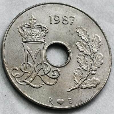 神仙姐姐-中外币专场22 1987 年丹麦 25 欧尔