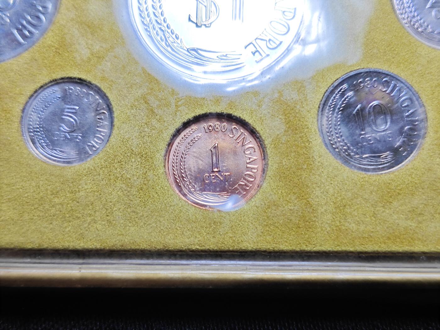 KK钱币收藏小铺  （套币 批量/好品散币 银币）专场  2月预留时间 周末发货 1980新加坡大小面值清年一套 生肖猴主题 