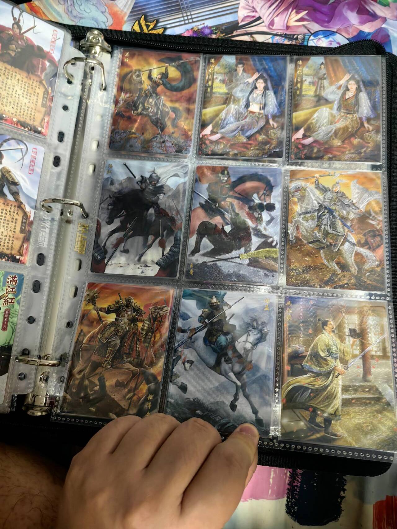 海绵宝宝卡牌专拍第5场(本场有自留价 各种亲签卡，套卡大套，自制卡难免瑕疵，可能存在轻微撞角爆边等出厂瑕疵，品控介意勿拍！) 苍海承风 满江红套卡 包括卡册一本 共计82张