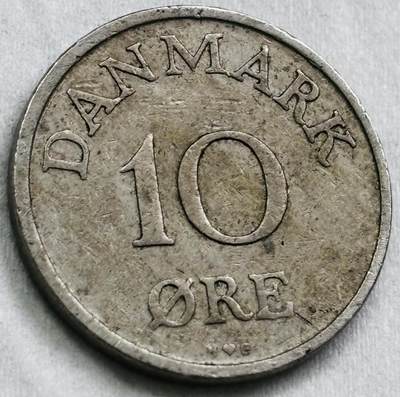 神仙姐姐-中外币专场22 1954 年丹麦 10 欧尔