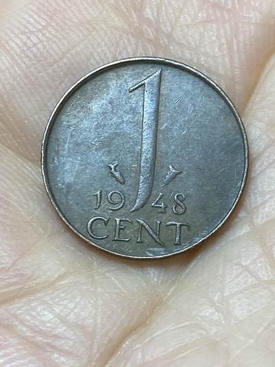 2025年第一百一十二场(总第一百三十八场）外国好品散币(免佣金) - 荷兰🇳🇱1948单年份1分(威廉明娜女王退位年)