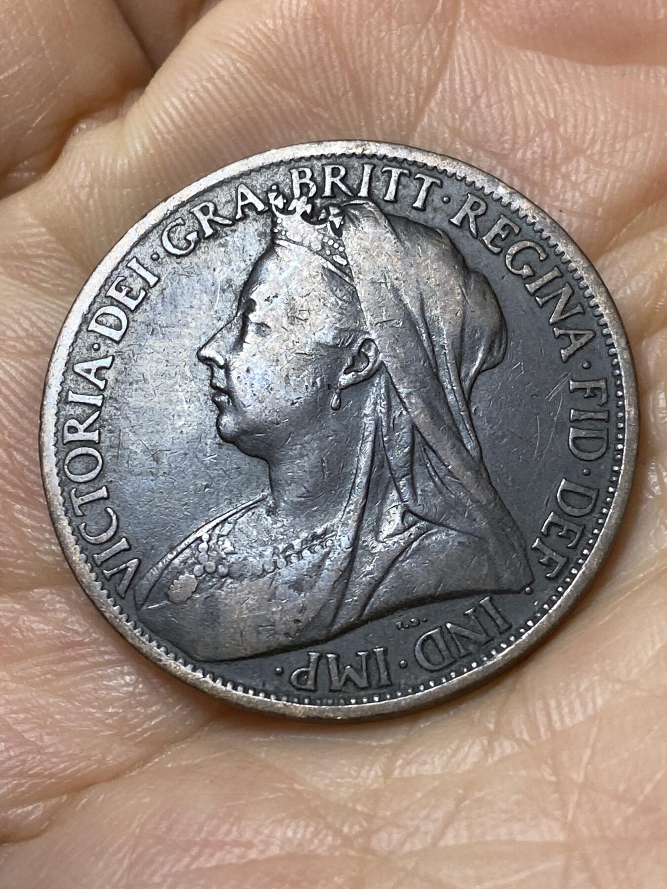 2025年第一百一十二场(总第一百三十八场）外国好品散币(免佣金) 英国🇬🇧1901年1便士(维多利亚女王逝世年，老年披纱关门年)