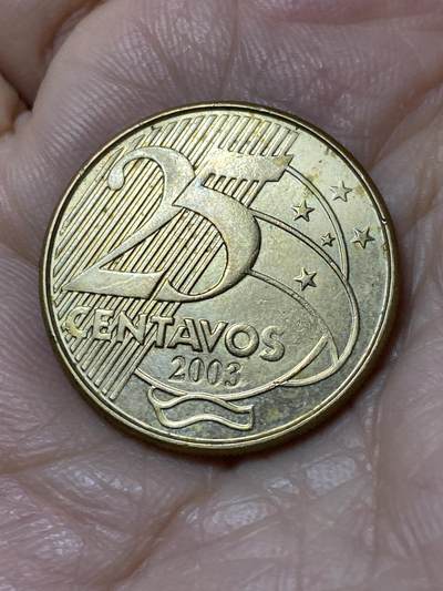 2025年第一百一十二场(总第一百三十八场）外国好品散币(免佣金) - 巴西🇧🇷2003年25分
