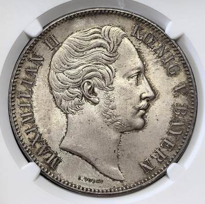 御风而行｜帝国遗韵 凡希社世界钱币微拍第三百十二期 - 荐！1856德国巴伐利亚2泰勒大银NGC-MS65，雅致的香槟金淡彩，N唯二冠军分，难以超越的分数更兼一流的观赏性，德系藏家不容错失的一枚！（附视频）