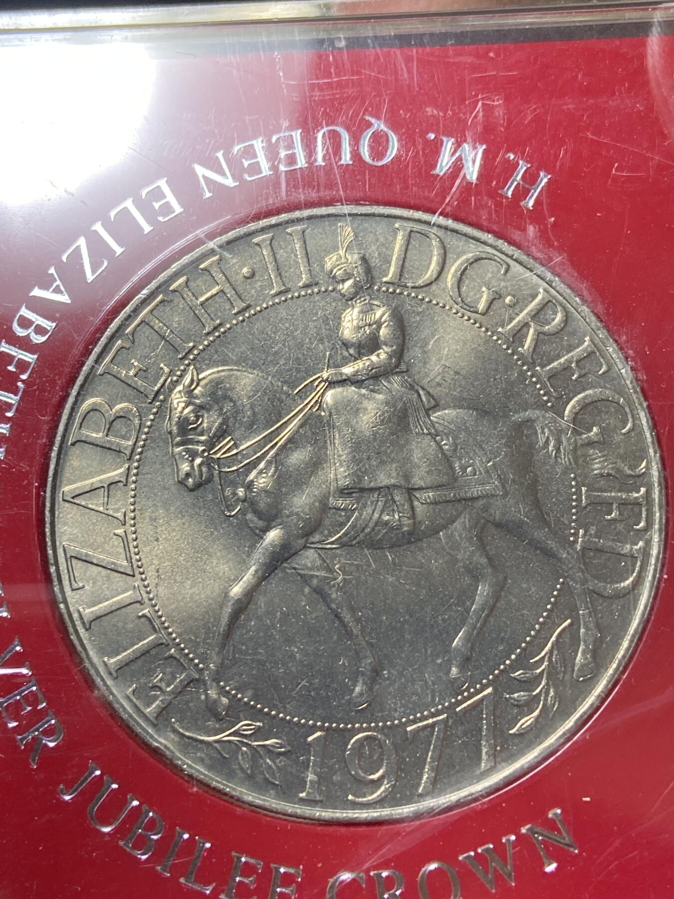 2025年第一百一十二场(总第一百三十八场）外国好品散币(免佣金) 英国🇬🇧1977单年份25便士(伊丽莎白二世登基25周年银禧纪念币)