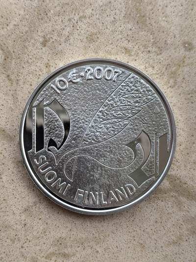 道一币馆币章第一百五十二场 - 芬兰2007年矿物学家米凯尔·阿格里科拉逝世450年10欧元银币 25.5g 925S 30000