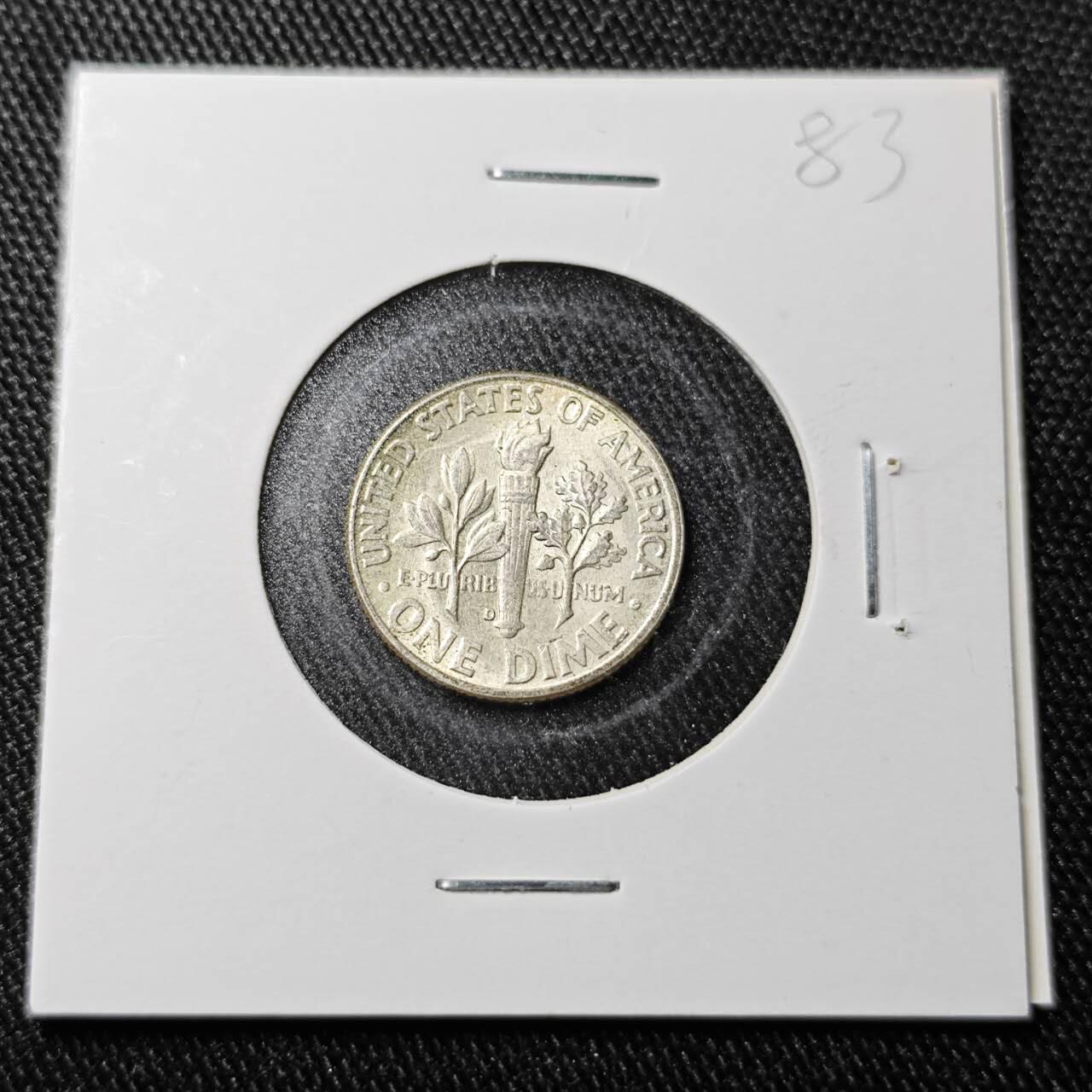 KK钱币收藏小铺  （套币 批量/好品散币 银币）专场  2月预留时间 周末发货   1963美国10分银币