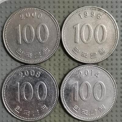 2025年第102场各国散币拍卖（总第102场） - 韩国100韩元4枚