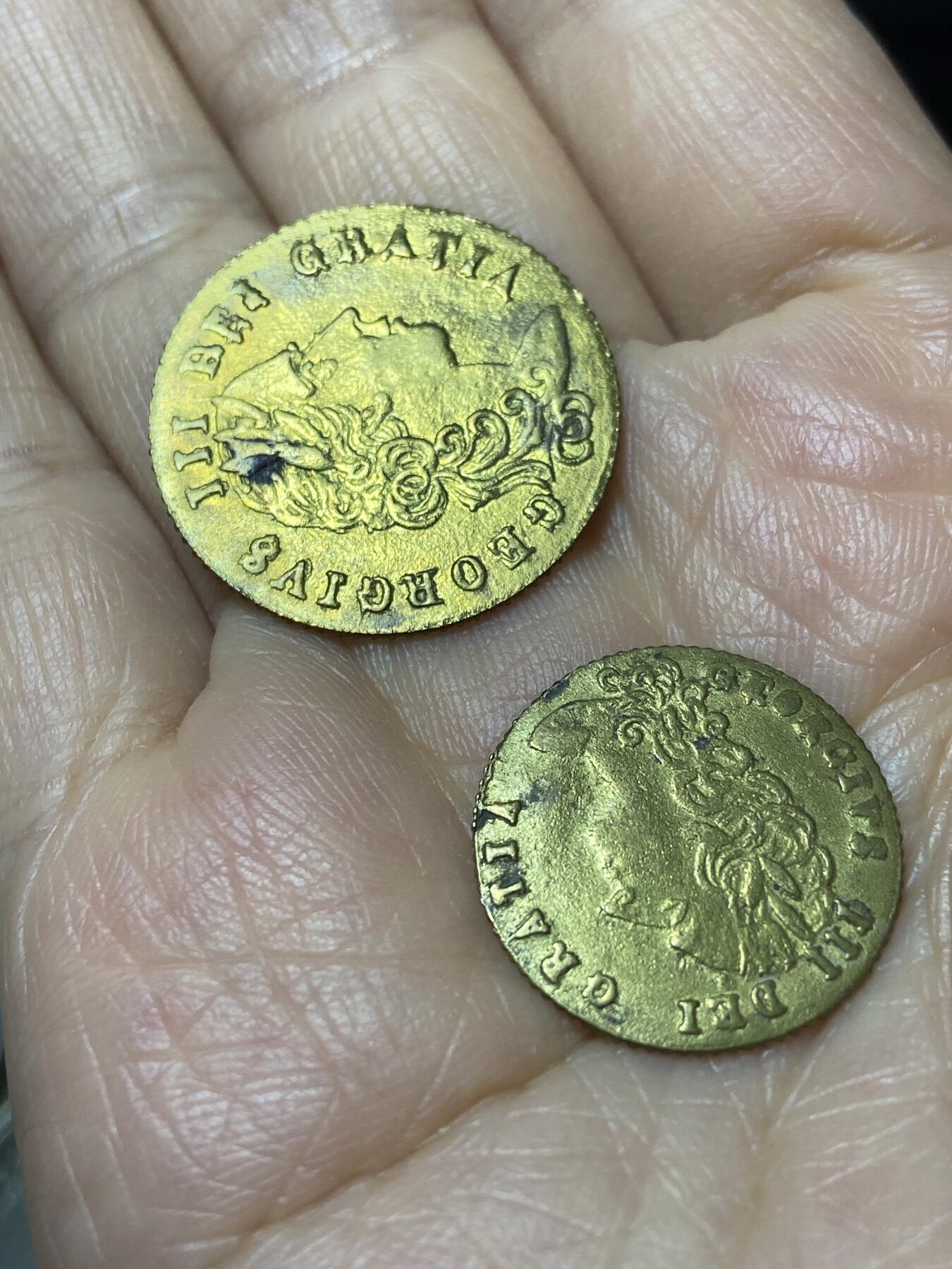 2025年第一百一十一场(总第一百三十七场）外国好品散币(免佣金) 乔治三世几尼型2枚(后铸品)
