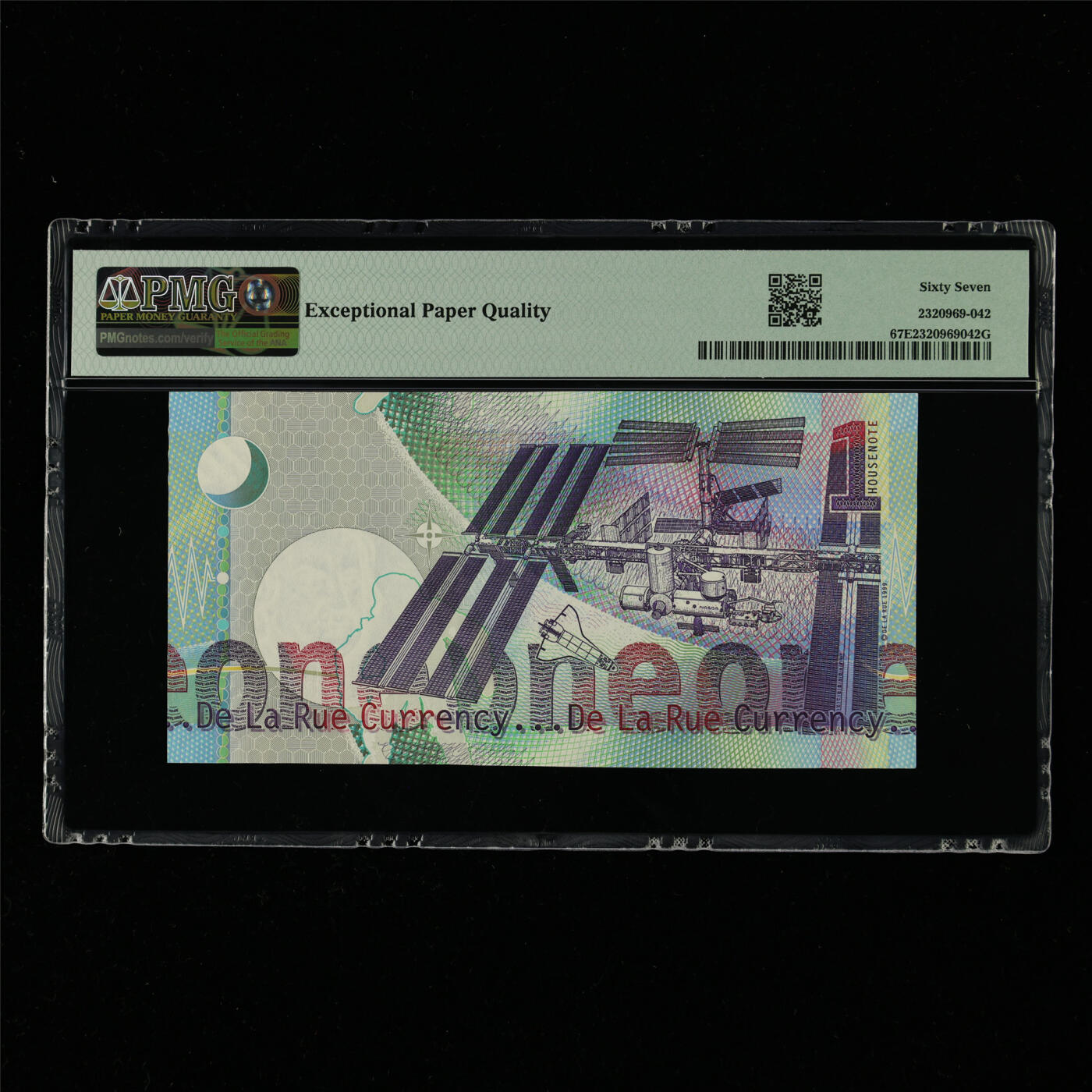 【亘邦集藏】第214期拍卖 1999年 德纳罗测试钞1Units PMG 67EPQ 2320969-042