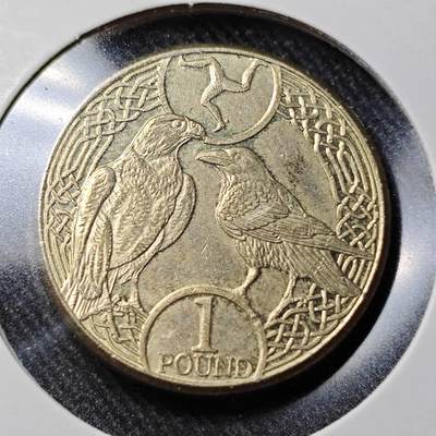 KK钱币收藏小铺  （套币 批量/好品散币 银币）专场  2月预留时间 周末发货 -  2017马恩岛1镑