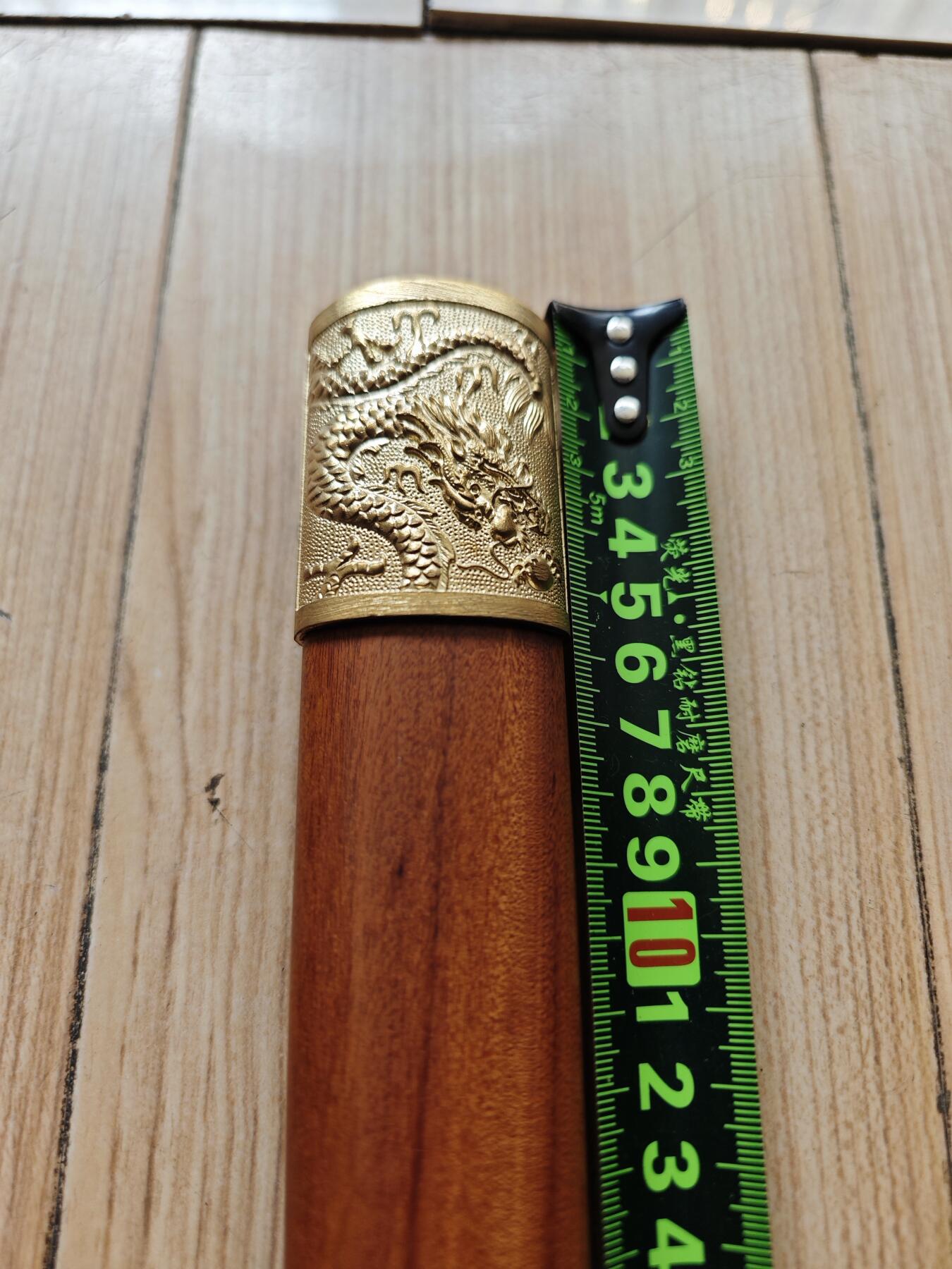 红色经典收藏拍卖专场 工艺品 未开刃 龙泉非遗传承 彩陨唐刀 