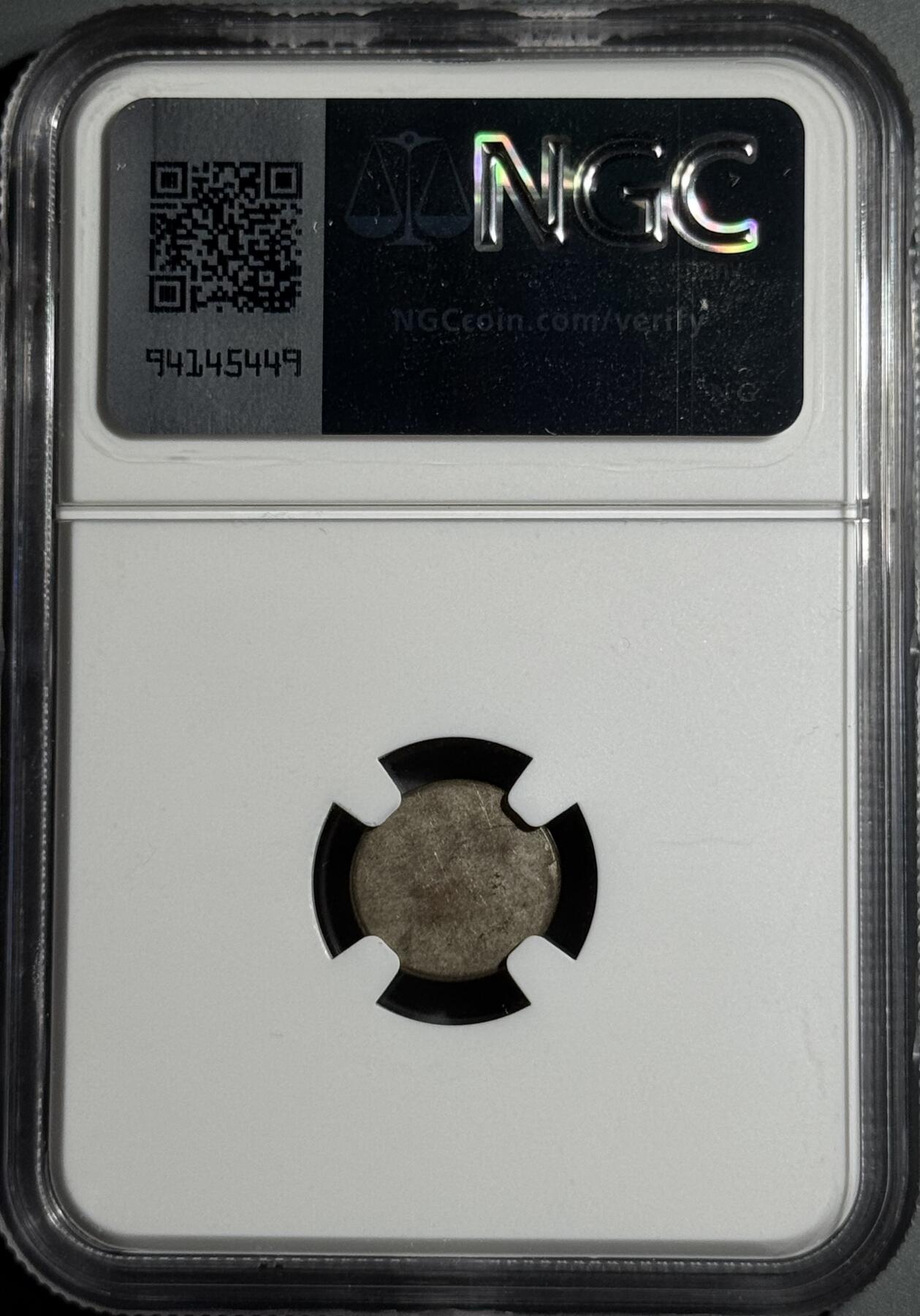 柬埔寨1847年红鸟2Pe银币 NGC-MS61 