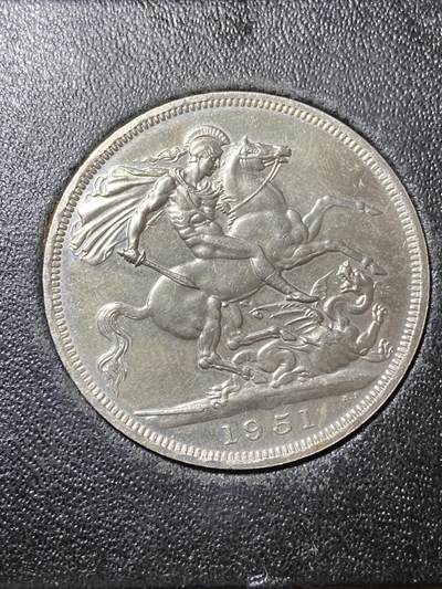 2025年第一百一十二场(总第一百三十八场）外国好品散币(免佣金) - 好品–绿盒原盒无证书–英国🇬🇧1951单年份5先令(乔治六世时期)