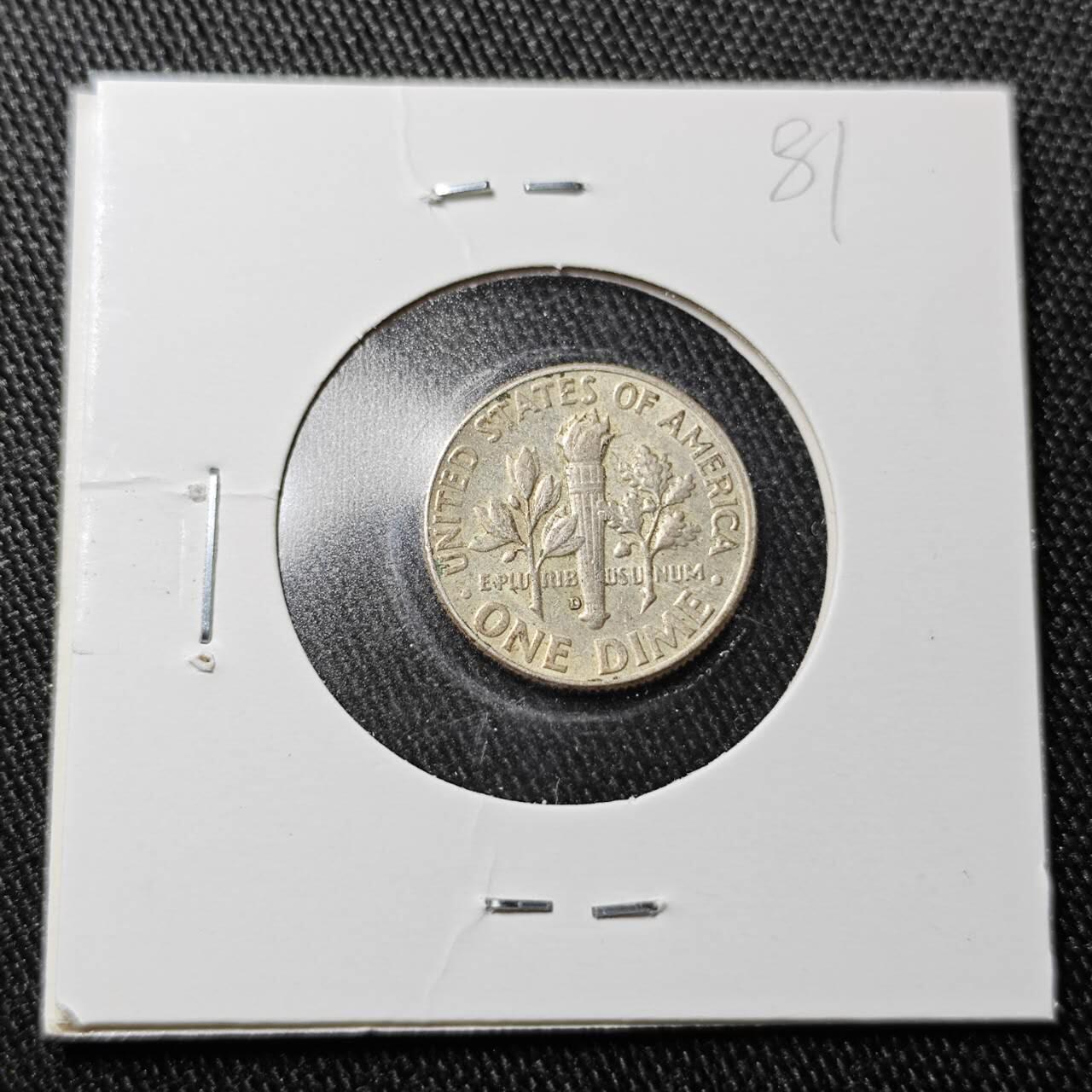 KK钱币收藏小铺  （套币 批量/好品散币 银币）专场  2月预留时间 周末发货   1964美国10分银币