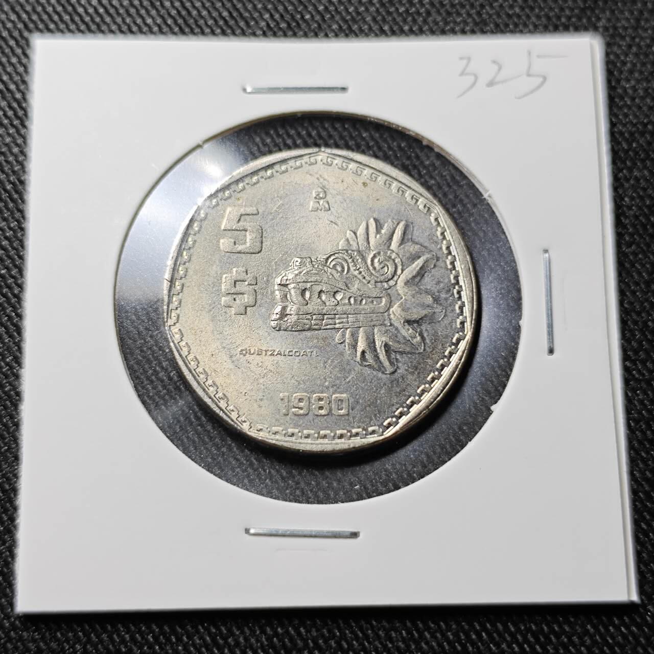 KK钱币收藏小铺  （套币 批量/好品散币 银币）专场  2月预留时间 周末发货  1980墨西哥5比索 好品