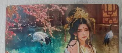 花开卡拍第43期（10月19号周日截拍，品控勿拍!!!拍品不寄存，运费5元，自制卡难免瑕疵，可能存在轻微撞角爆边等出厂瑕疵，品控介意勿拍！） - 奇点卡牌 宗rich  十二花神杨玉环·欲 粗闪