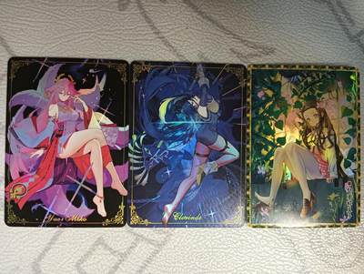 花开卡拍第43期（10月19号周日截拍，品控勿拍!!!拍品不寄存，运费5元，自制卡难免瑕疵，可能存在轻微撞角爆边等出厂瑕疵，品控介意勿拍！） - 驴歪歪 散卡 3张 折光彩闪