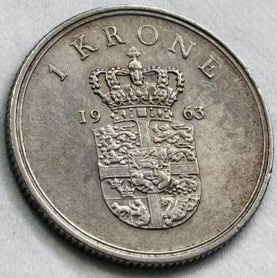 神仙姐姐-中外币专场22 1963 年丹麦 1 克朗