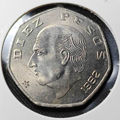 KK钱币收藏小铺  （套币 批量/好品散币 银币）专场  2月预留时间 周末发货 -  1982墨西哥10比索 好品