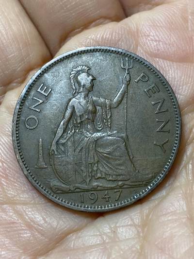 2025年第一百一十二场(总第一百三十八场）外国好品散币(免佣金) - 英国🇬🇧1947年1便士(乔治六世第一版)