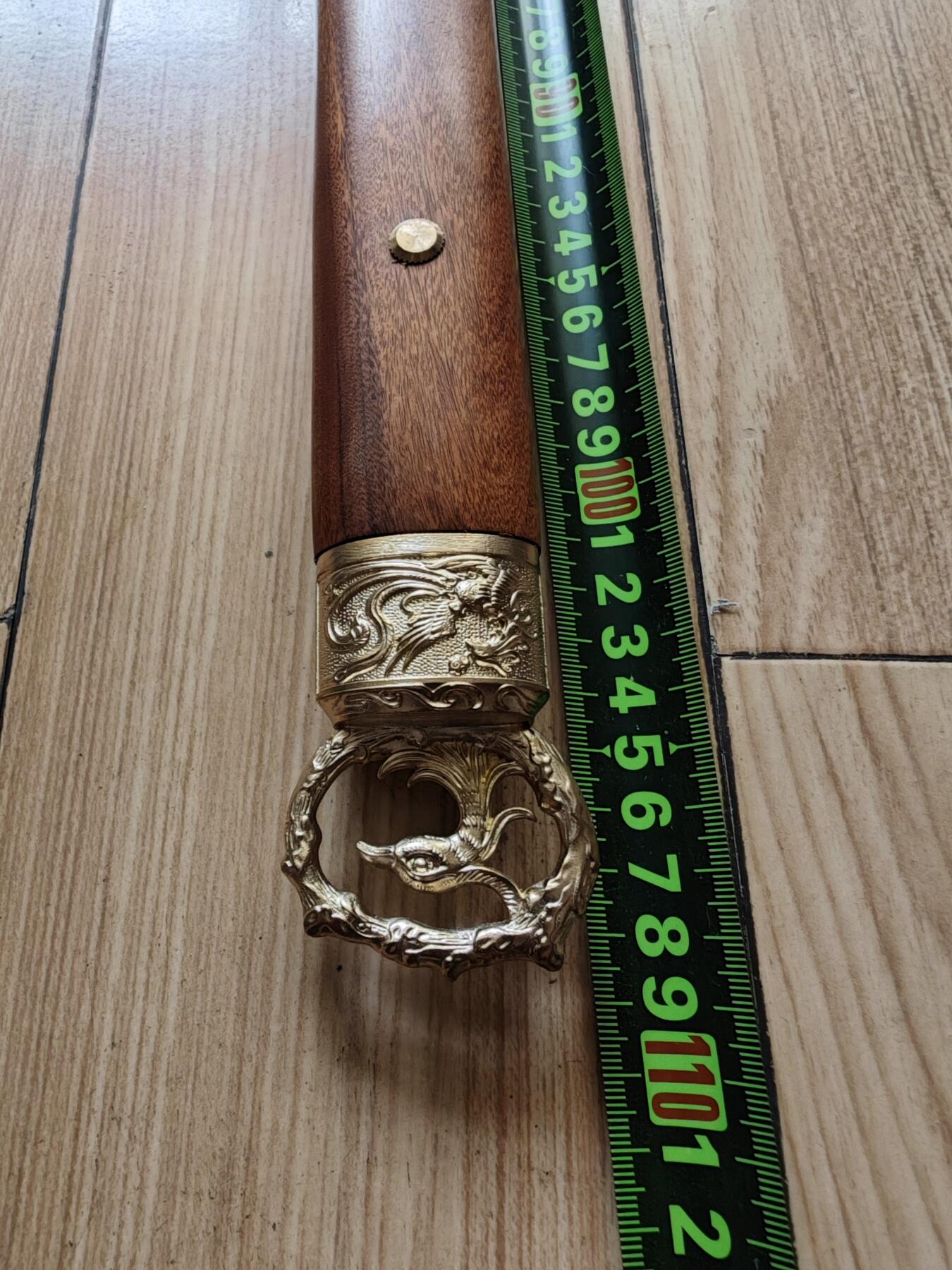 红色经典收藏拍卖专场 工艺品 未开刃 龙泉非遗传承 彩陨唐刀 