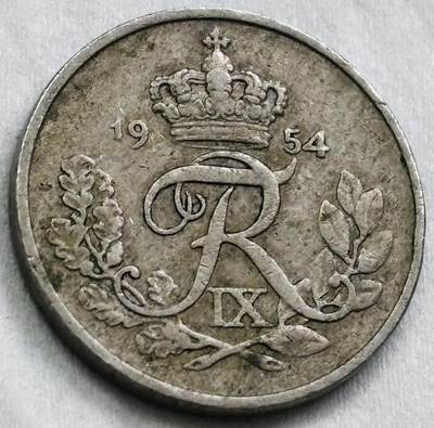 神仙姐姐-中外币专场22 1954 年丹麦 10 欧尔