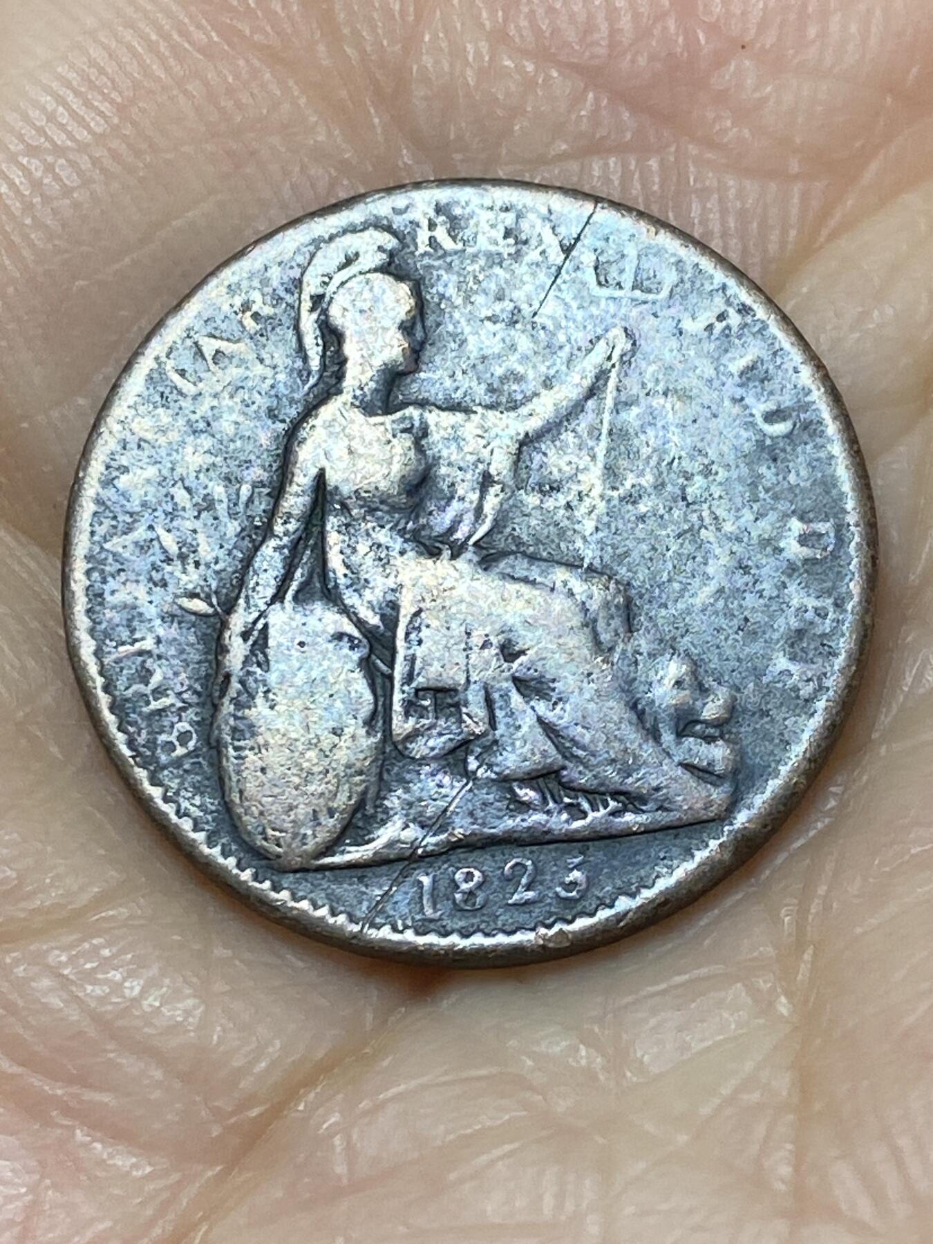 2025年第一百一十二场(总第一百三十八场）外国好品散币(免佣金) 英国🇬🇧1823年1法新(乔治四世时期)